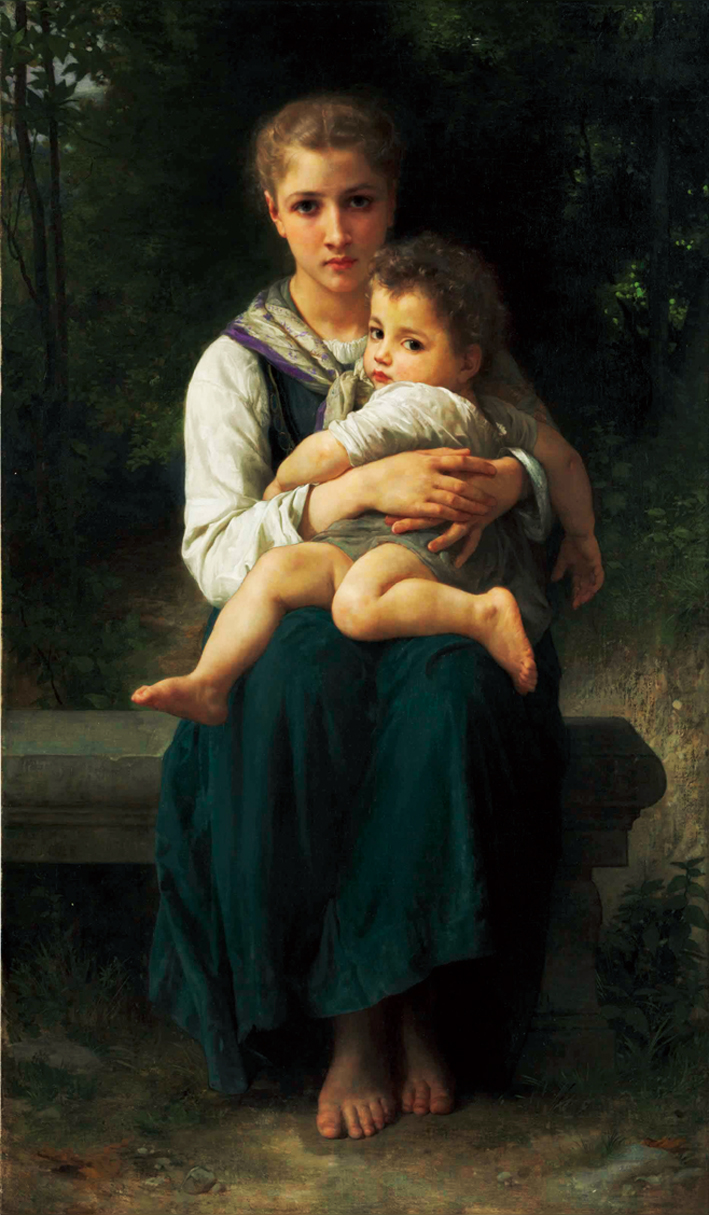  阿道夫·布格罗 Adolphe Bouguereau —— 两姐妹